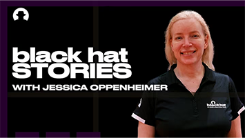 Jessica Oppenheimer discussing security operations at Black Hat