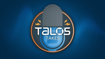 Talos Takes podcast logo
