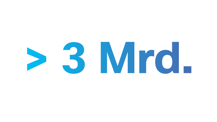 > 3 Mrd.