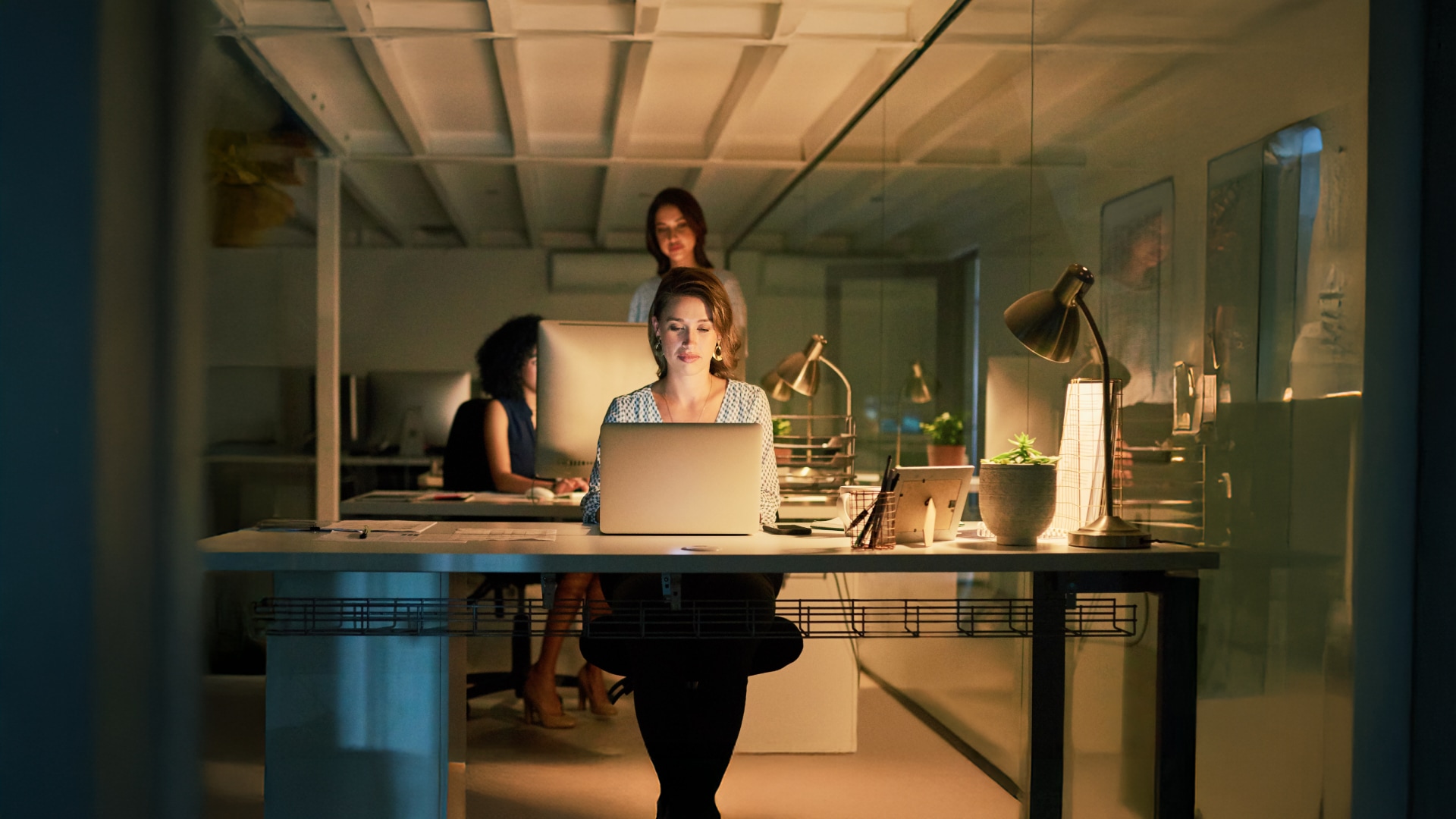 Co-workers in office