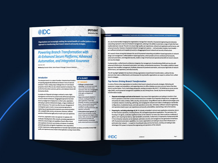 Thumbnail image of the IDC Unified Branch report