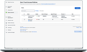 Meraki dashboard gui