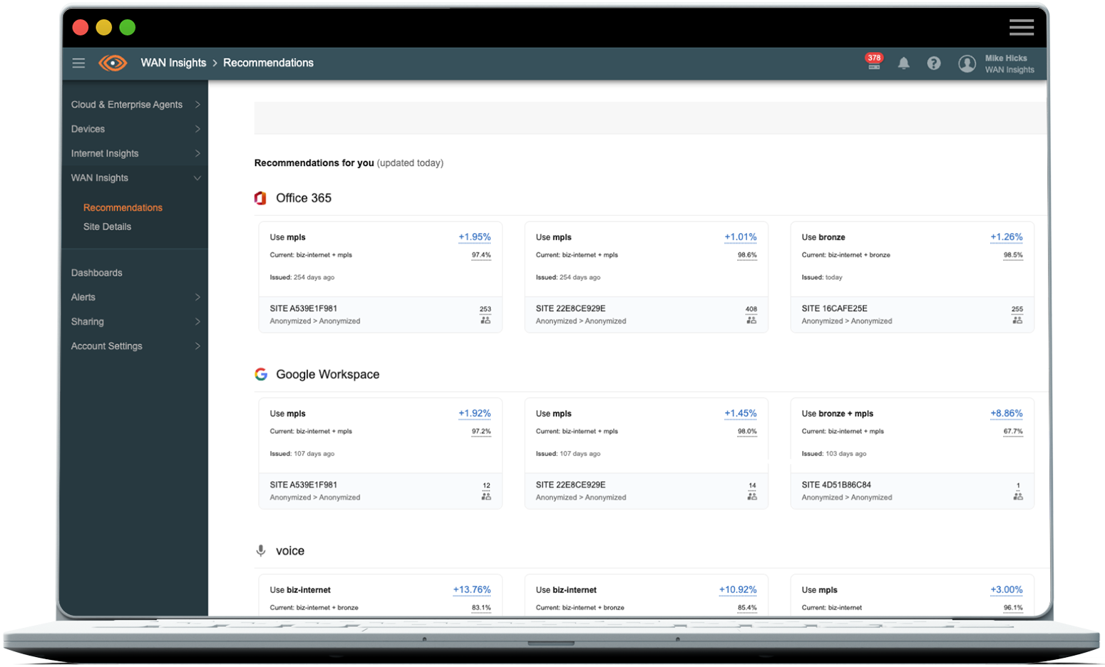 Cisco ThousandEyes platform interface