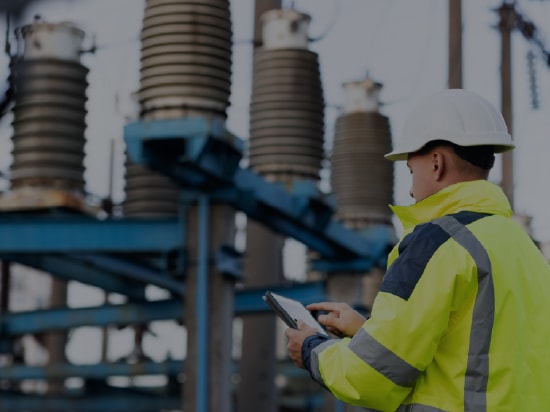 construction worker monitoring utility substation