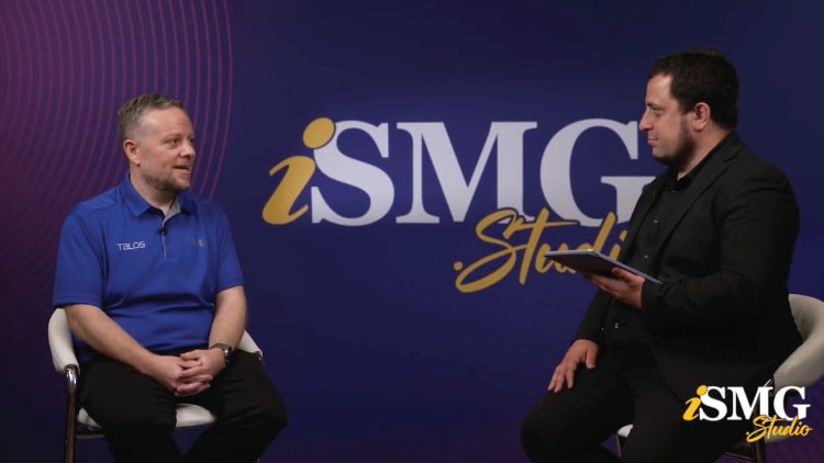 Nick Biasini speaks with an interviewer in the ISMG Studio.