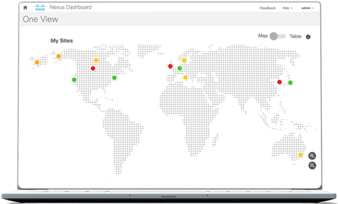 Cisco Nexus Dashboard cloud management software