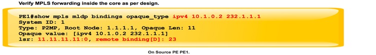 Next generation MULTICAST inband-signalering (Global MLDP): Profiel 7 ...