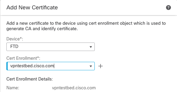 Select Devices and then Add Certificates