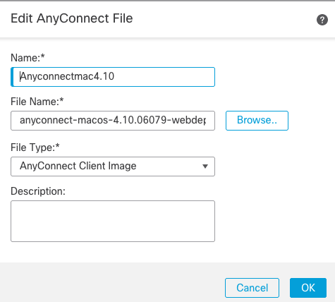 Edit the AnyConnect File
