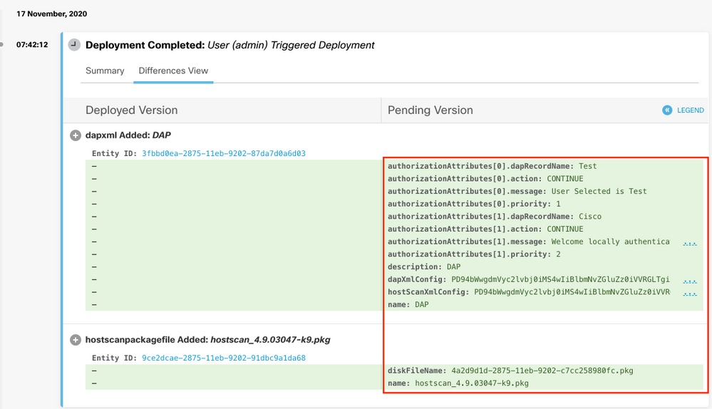 ترحيل DAP و HostScan من ASA إلى FDM من خلال REST API - Cisco