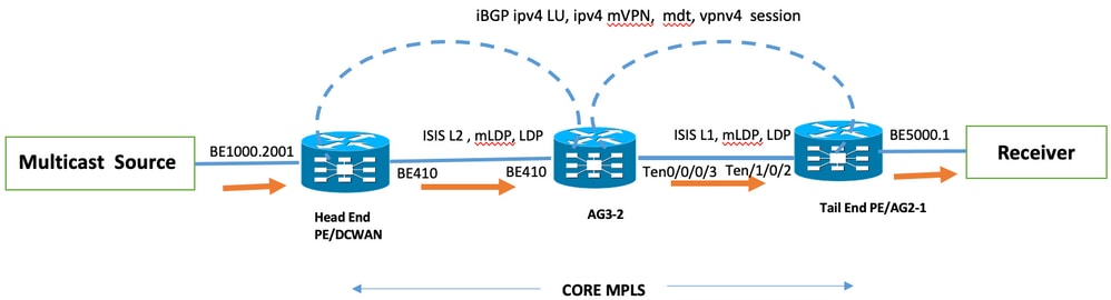 Multicast Profile 14 topology