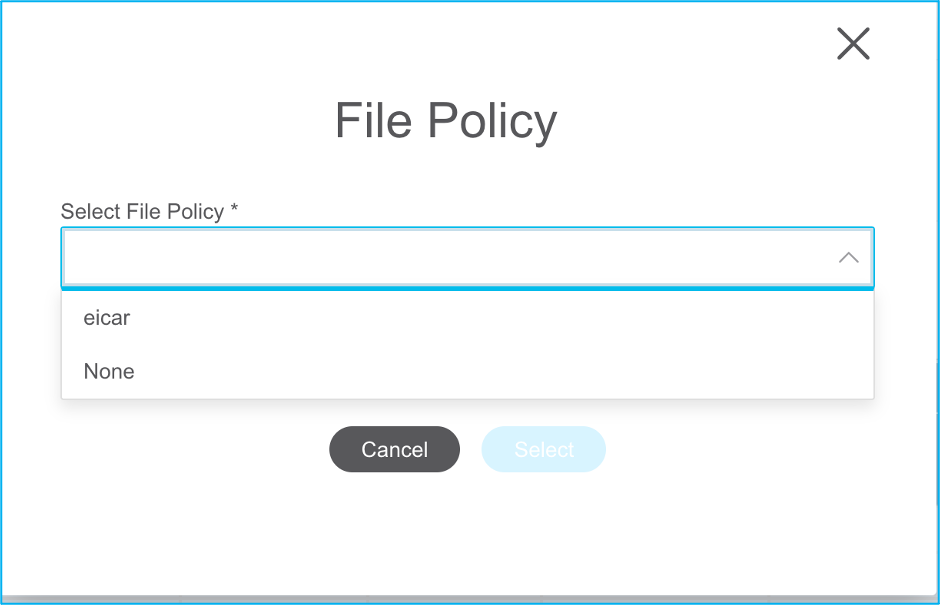 File Policy Selection