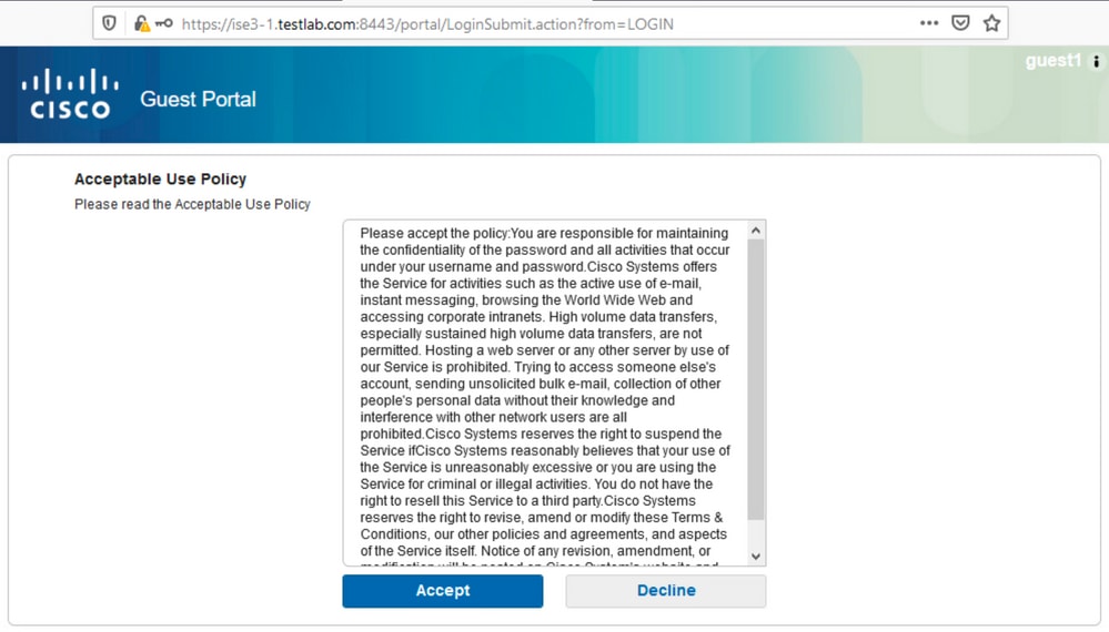 Configuración del portal de invitados autoregistrado de ISE Cisco