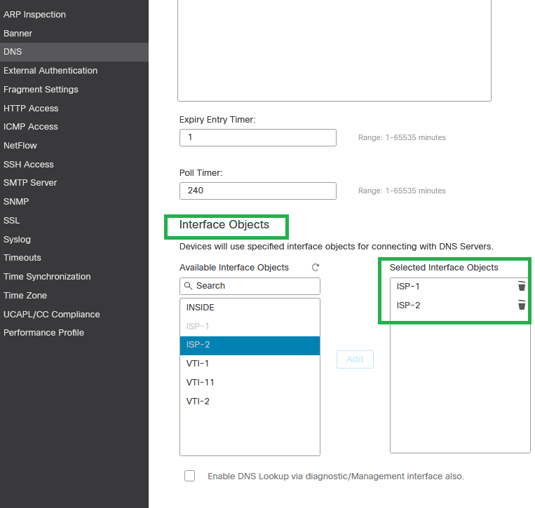 Path Monitoring Configuración de PBR con HTTP Path Monitor en FMC - Cisco