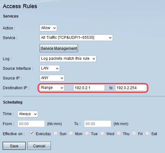 Bloquear o acesso HTTPS para um site específico nos roteadores VPN RV016,  RV042, RV042G e RV082 - Cisco