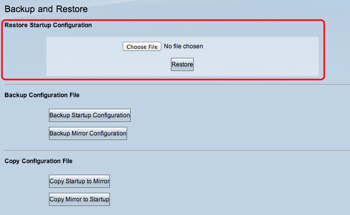 Backup and Restore Settings on RV016, RV042, RV042G and RV082 VPN ...