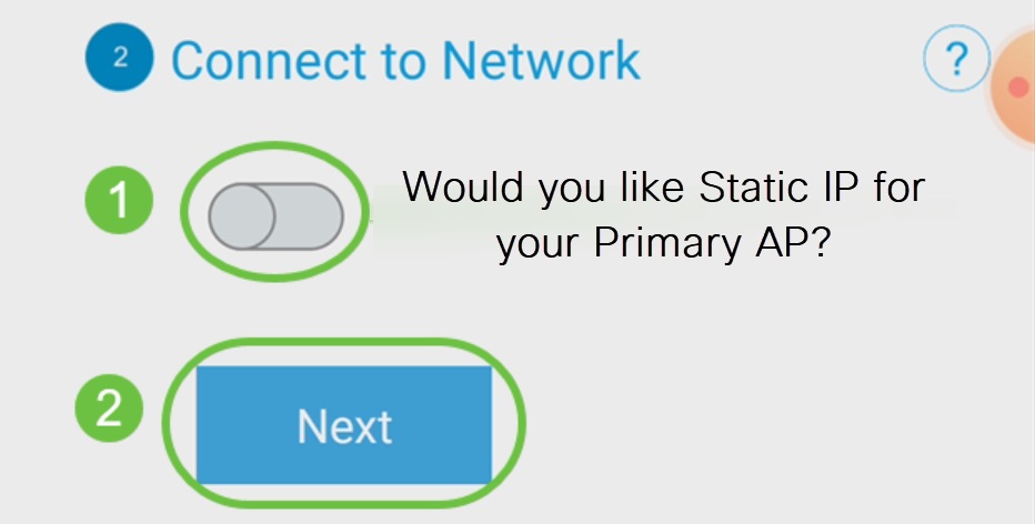 Click Next if you do not wish to configure static IP for the access point