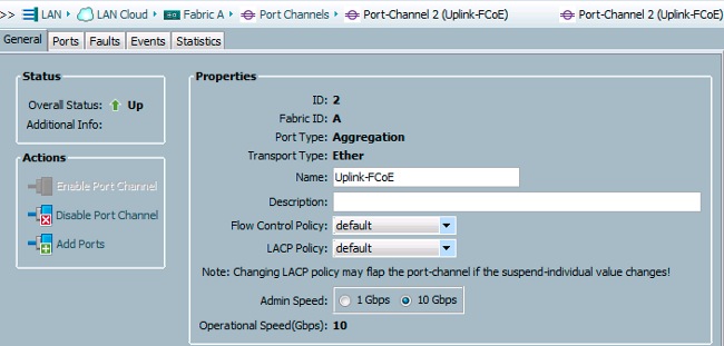 Port Channel Configuration