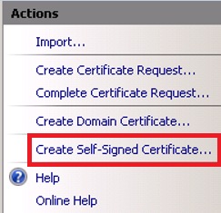 SSO with CUCM and AD FS - Troubleshoot dotless certificate - Click Create Self-Signed Certificate