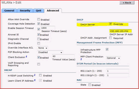 Enable Dhcp Scope On Wlc For Particular Wlan – QXBGD