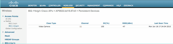 Cisco CleanAir - دليل تصميم الشبكة اللاسلكية الموحدة من Cisco - Cisco