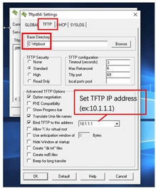 Configuring Tftpd64 - Copy Special Image to TFTP Base Folder