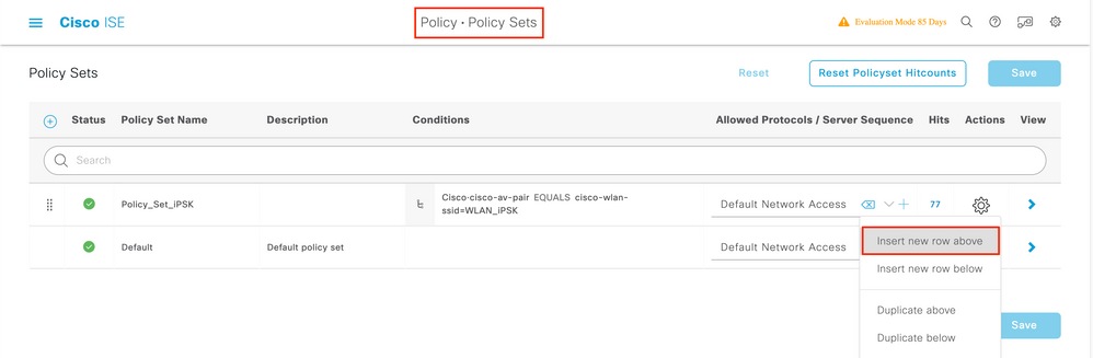 Add an ISE Policy Set