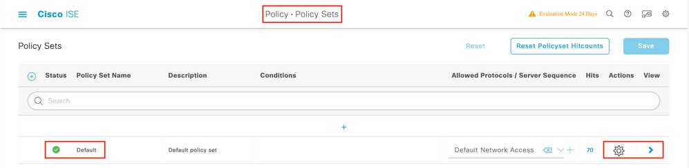 ISE Default Policy Sets