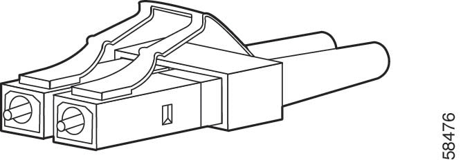 Duplex LC cable connector
