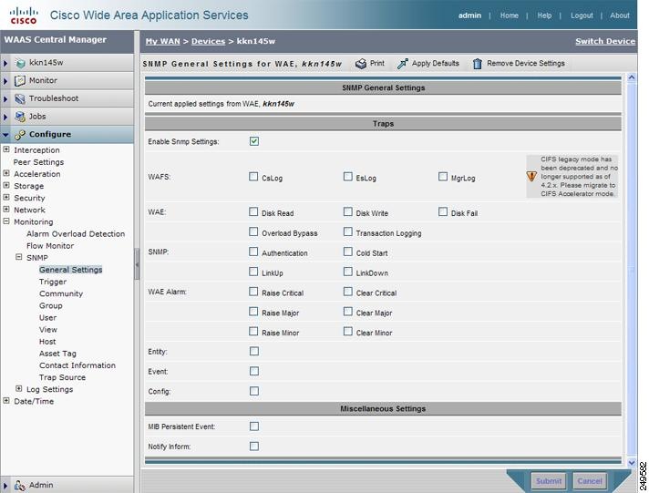 Cisco Wide Area Application Services Configuration Guide (Software
