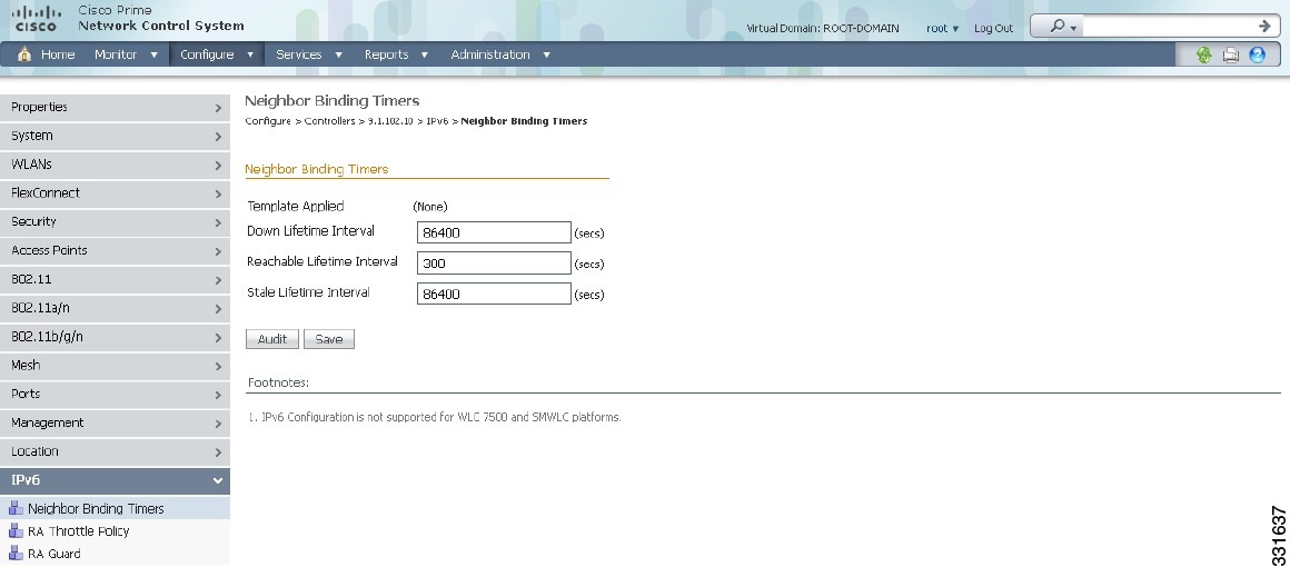 Cisco Prime Network Control System Configuration Guide, Release 1.1 Chapter 9 Configuring