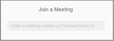Join meeting text field