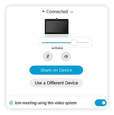 Connected dialog box