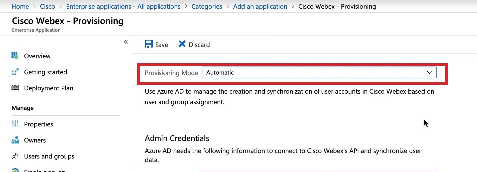 Administration 将azure Active Directory 用户同步到control Hub