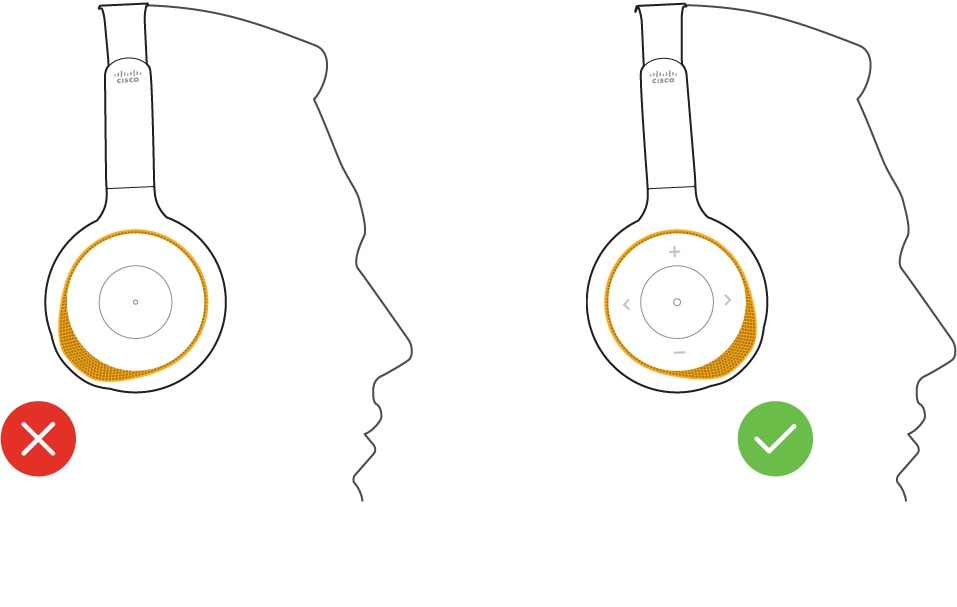 将头戴式耳机麦克风指向您的面孔。