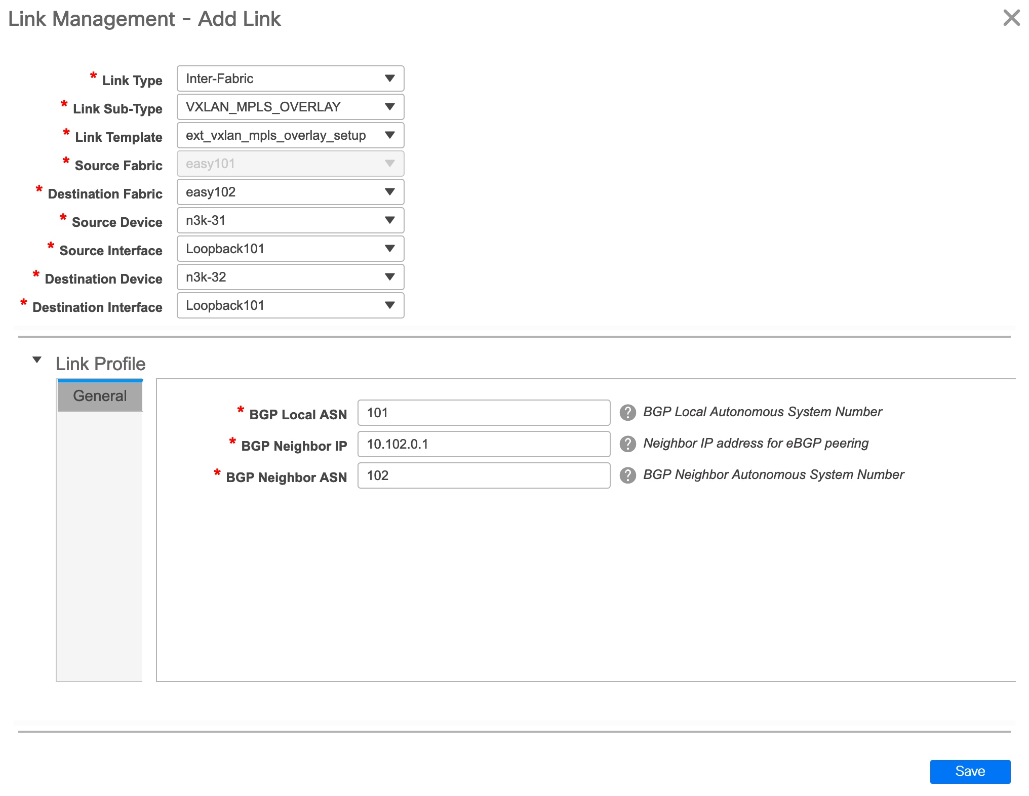 Cisco DCNM LAN Fabric Configuration Guide, Release 11.5(x) MPLS SR