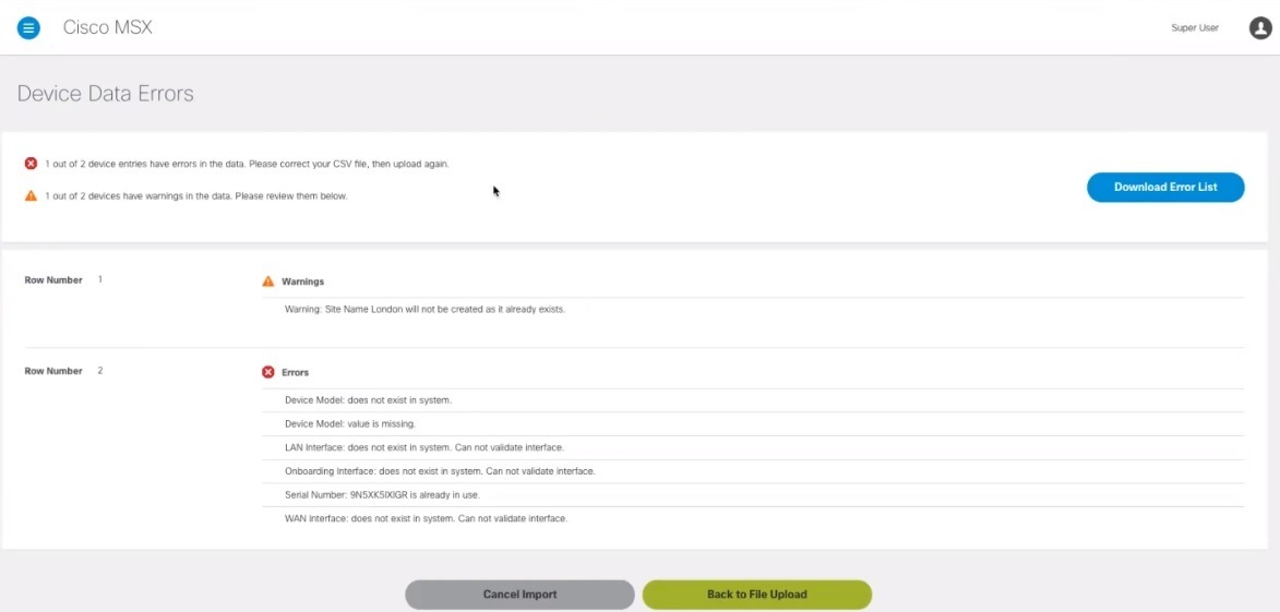 Cisco Managed Services Accelerator (MSX) 4.2 Managed Device Service