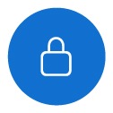 Auf dem blauen Symbol der App „Emergency“ ist ein geschlossenes Vorhängeschloss abgebildet.