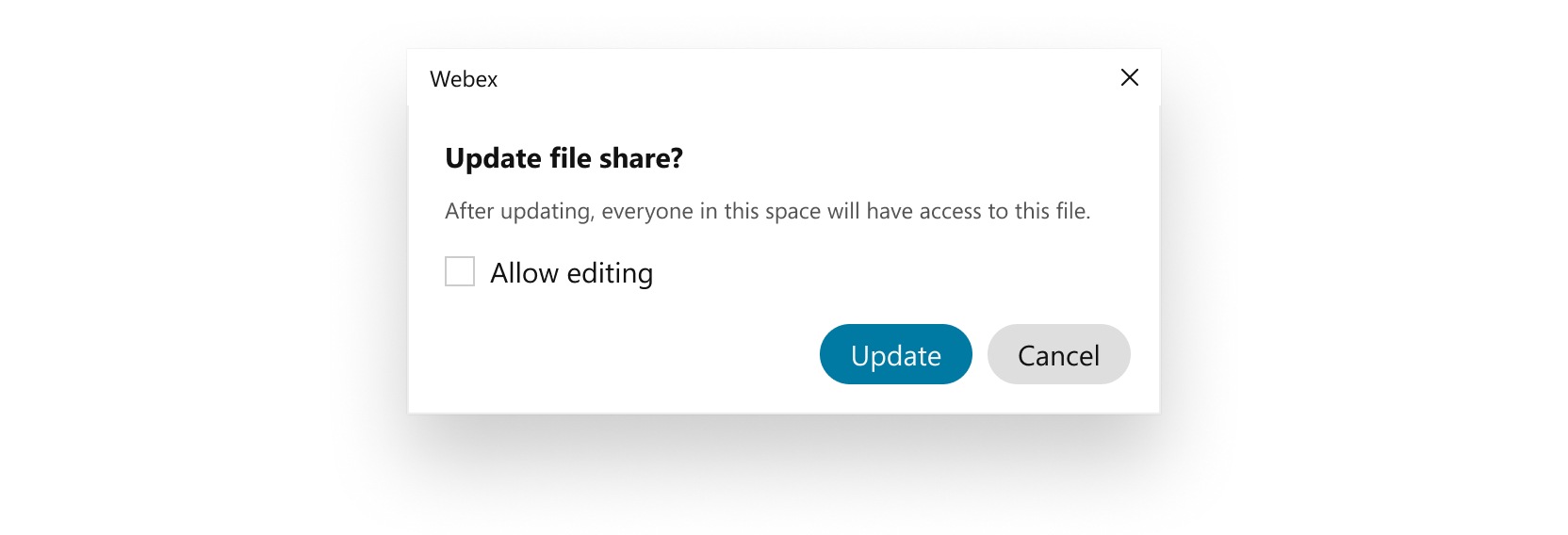 Team Collaboration Webex Microsoft Onedrive または Sharepoint Online
