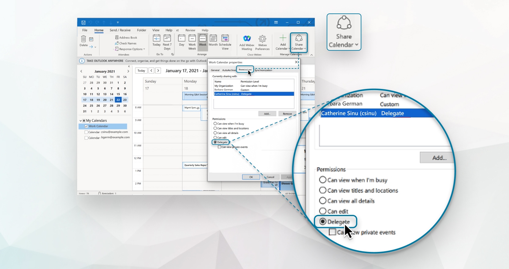 Webex How To Delegate Allow Someone To Schedule A Webex Meeting On