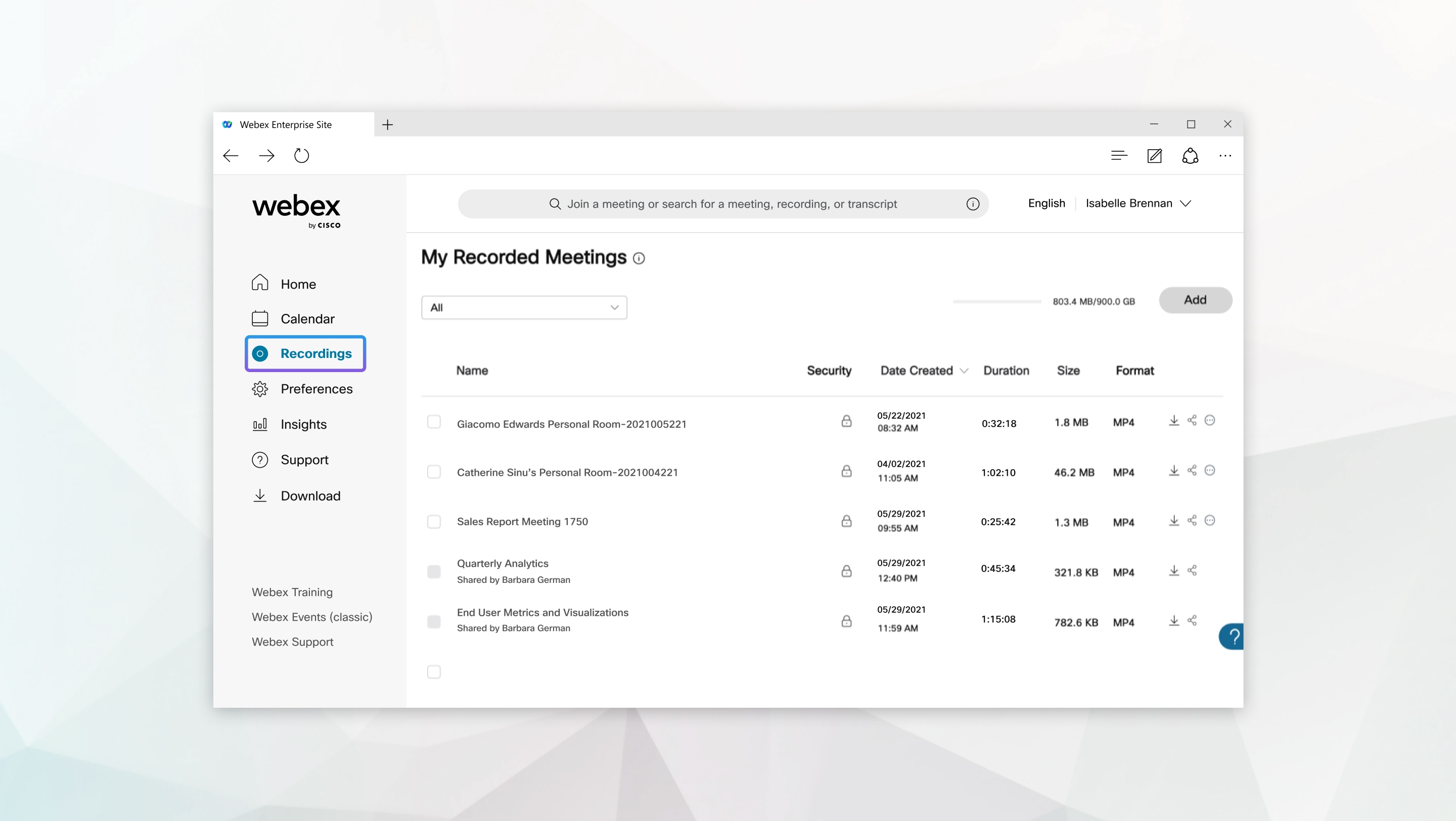 Extract segment using webex recording editor historysubtitle