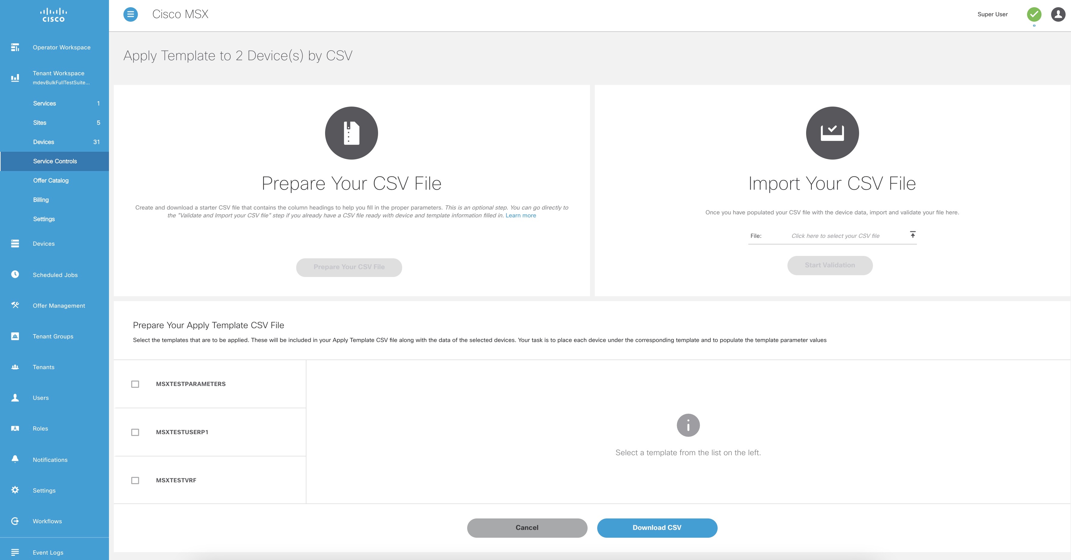 Cisco Managed Services Accelerator (MSX) 4.2 Managed Device Service