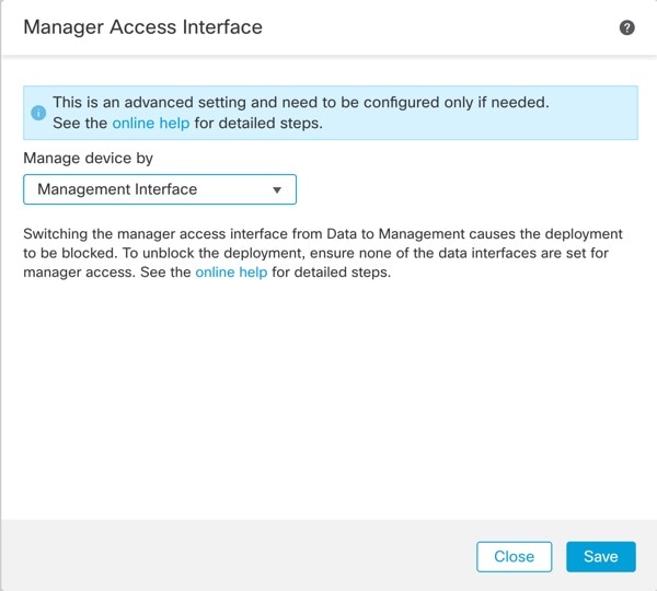 Manager Access Interface