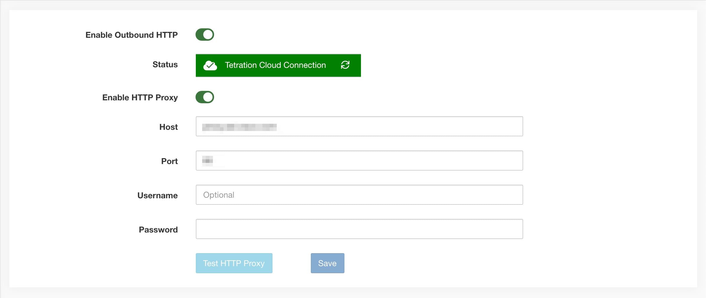 Connexion HTTP sortante