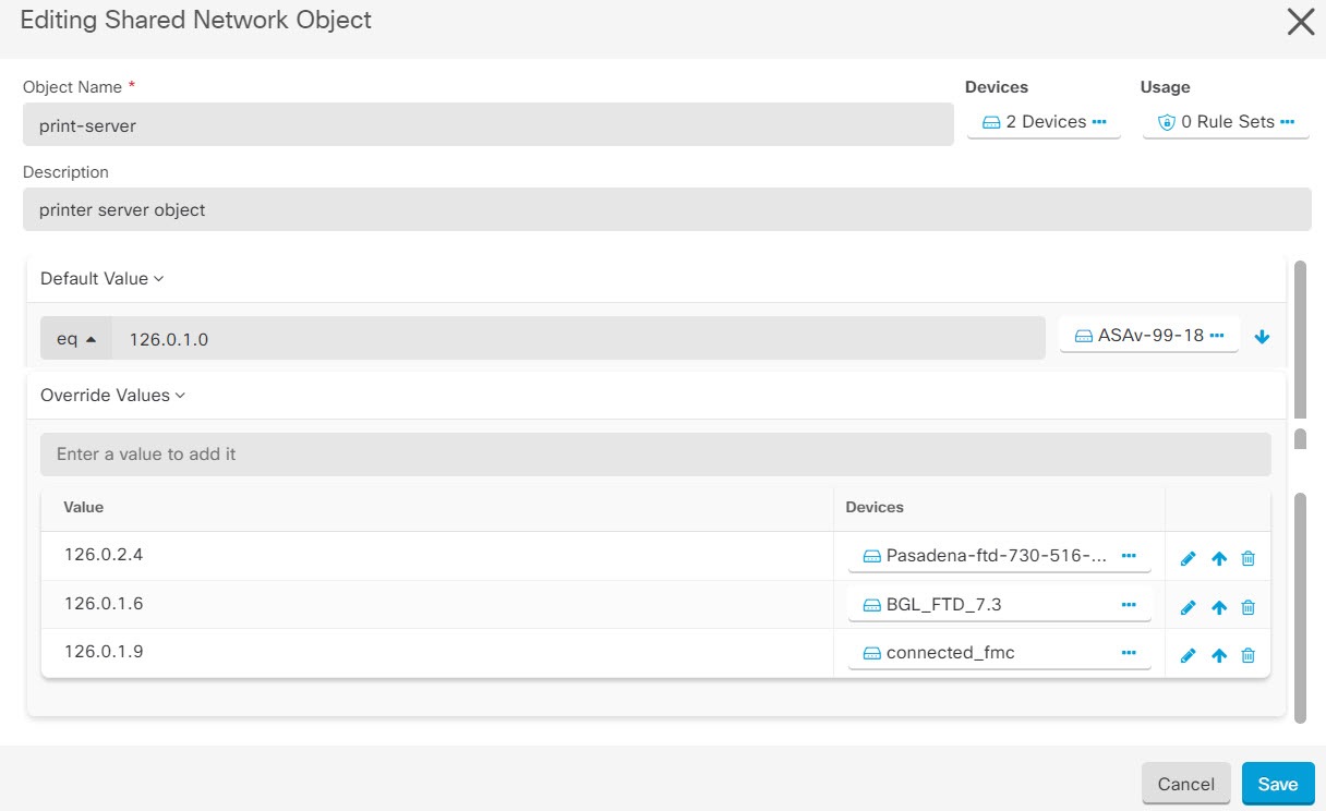 Cisco Defense Orchestrator를 사용한 FDM 디바이스 관리 FTD 디바이스 구성 [Cisco