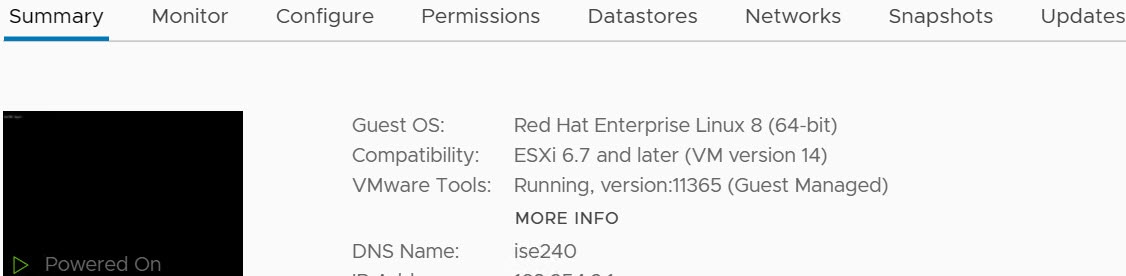 This image shows how to verify whether VMware tools are installed using the vSphere