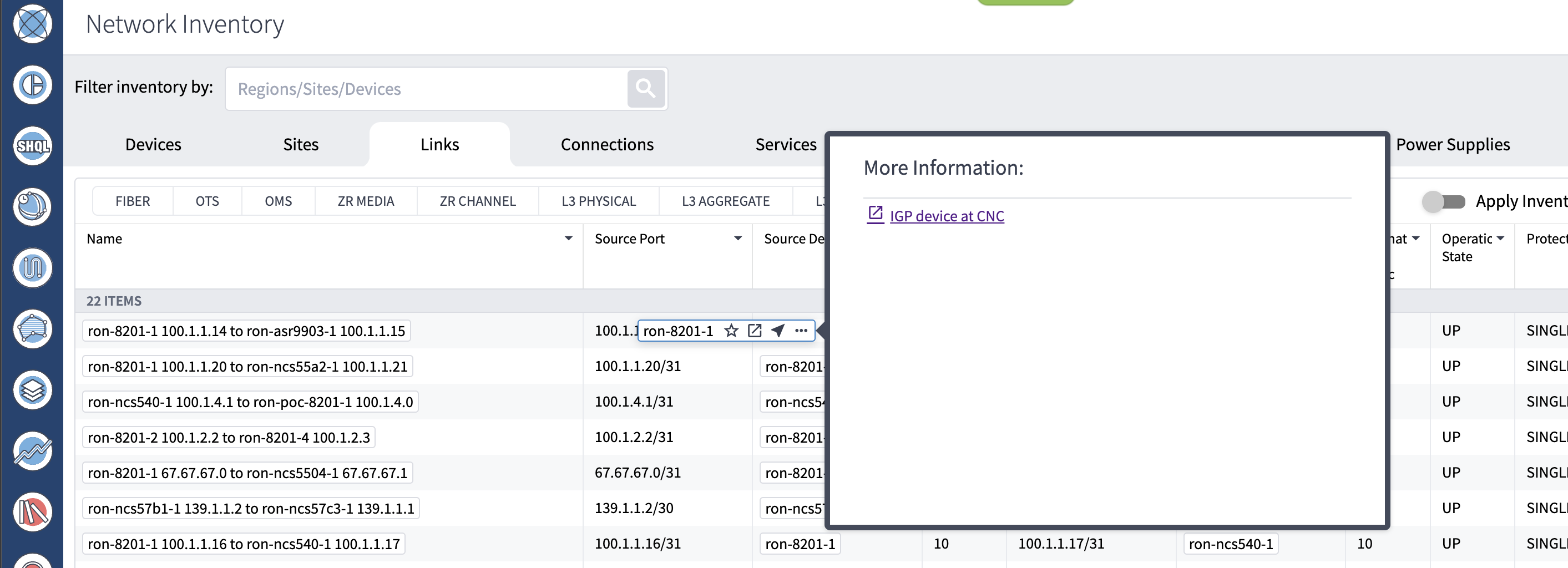Network inventory