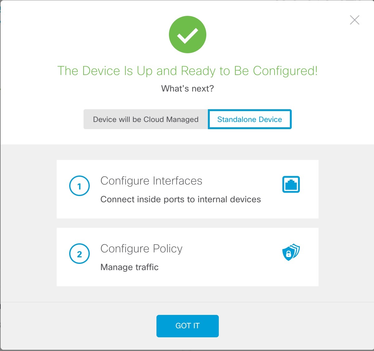 Connect firewall to internet