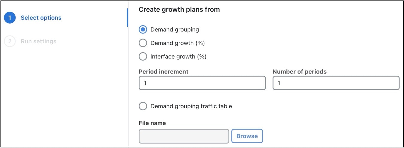 Create growth plans settings