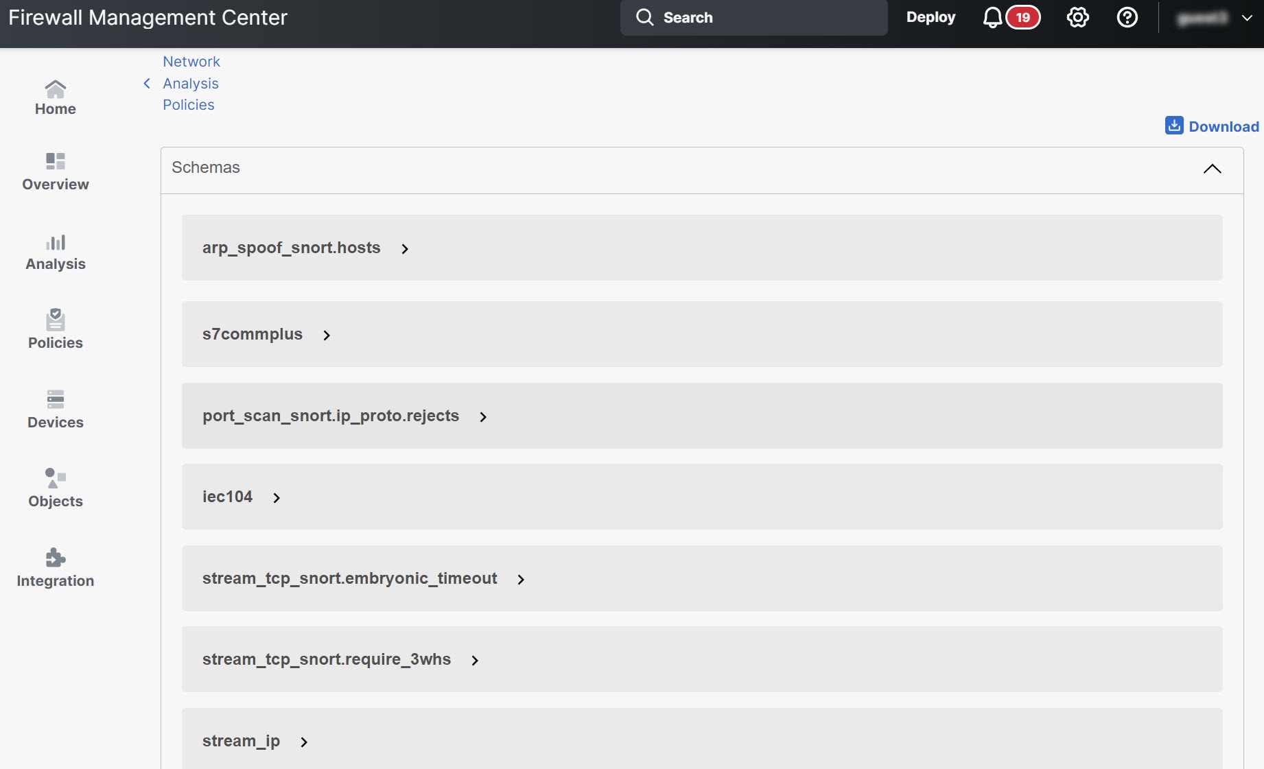 The image illustrates the network analysis policy customization options, highlighting various allowed values, ranges, and patterns for inspector configurations.